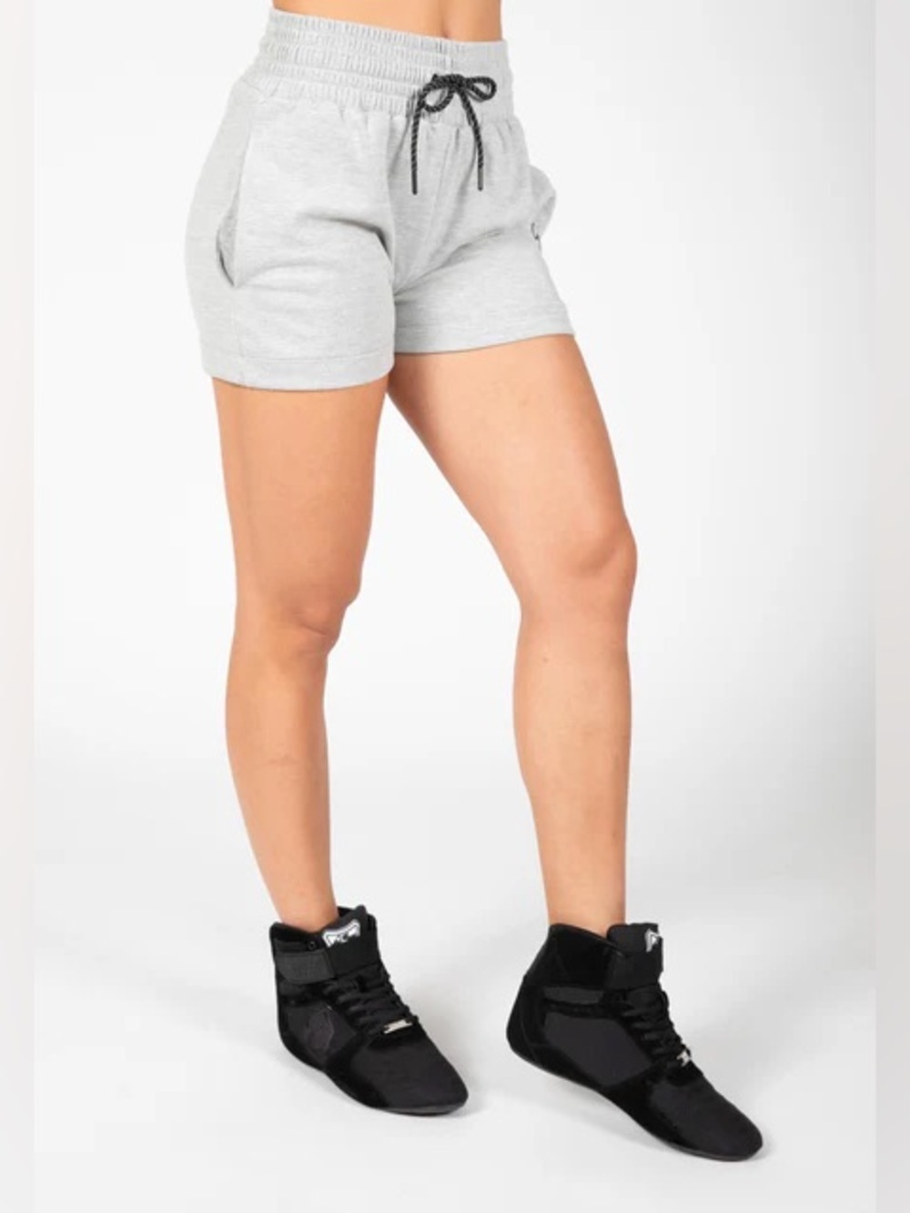lululemon athletica Light Gray Drawstring Athletic Shorts 897